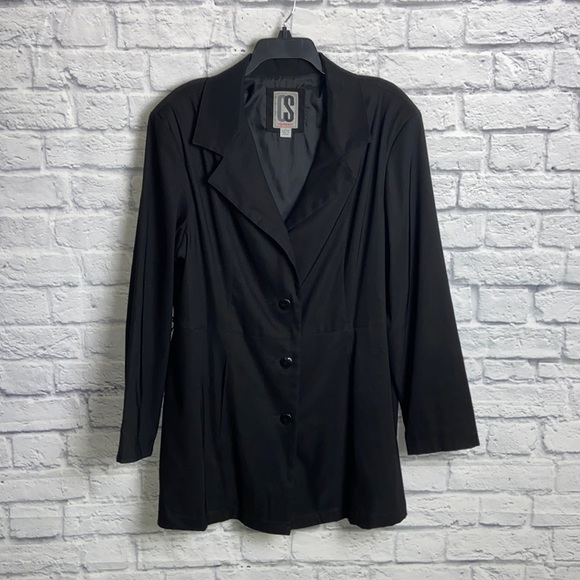 CS Signature Jackets & Blazers - CS Signature Women's Black 3 Button Coat Jacket size XL